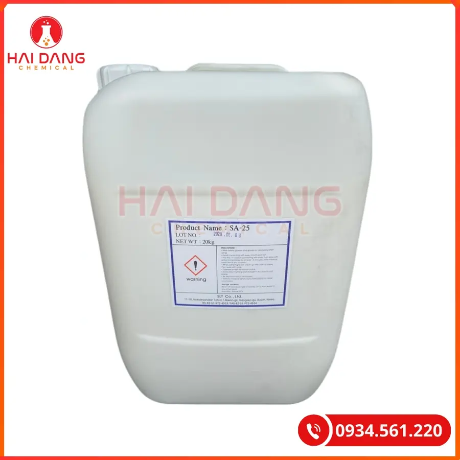 Kháng Bọt SA 25 Hàn Quốc Can 20kg Xử Lý Nước | Giá Tốt Quảng Ninh