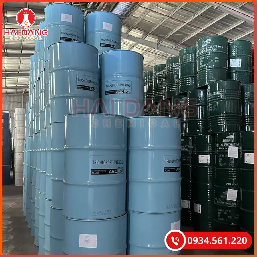 Trichloroethylene (TCE) Nhật Bản 290kg/Phuy Dung Môi Công Nghiệp | Giá Tốt Quảng Ninh