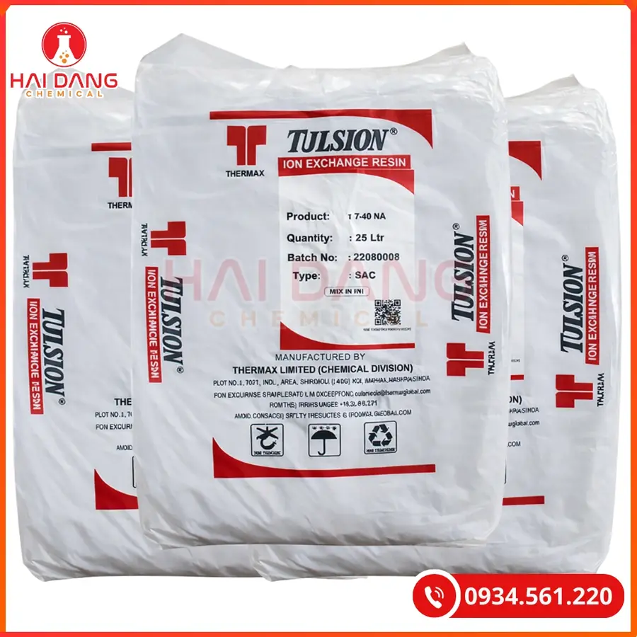Hạt Trao Đổi Ion Cation Tulsion T40Na Thermax Làm Mềm Nước | Giá Tốt Quảng Ninh