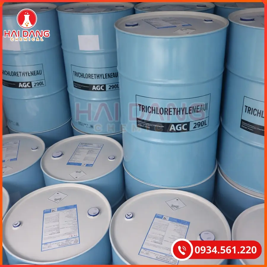 Trichloroethylene (TCE) Nhật Bản 290kg/Phuy Dung Môi Công Nghiệp | Giá Tốt Quảng Ninh
