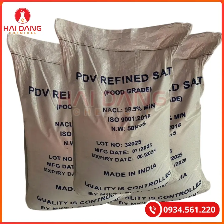 Muối Tinh NaCl Thái Lan 25kg Hóa Chất Công Nghiệp | Giá Tốt Quảng Ninh