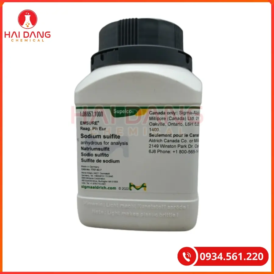 Sodium Sulfite Anhydrous Merck 1kg Hóa Chất Thí Nghiệm | Giá Tốt Quảng Ninh