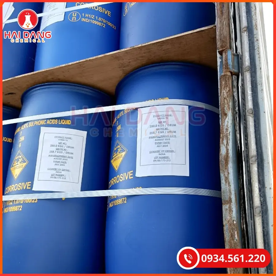 LAS – Chất Hoạt Động Bề Mặt Mạnh Trong Sản Xuất Tẩy Rửa | Giá Tốt Tại Kho Quảng Ninh