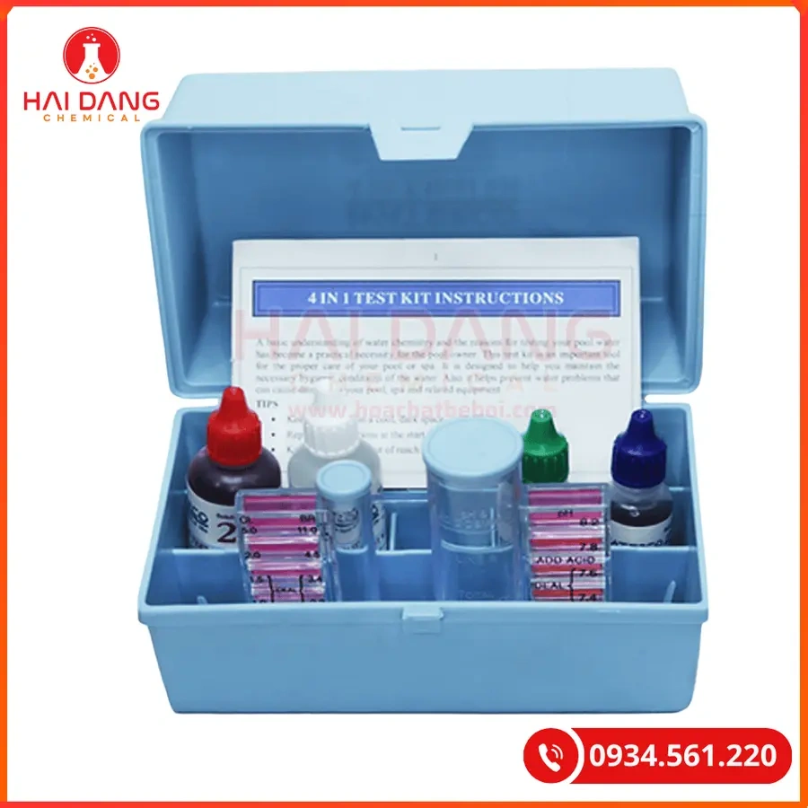 Hộp Test Nước 4 In 1 Waterco 31410 Kiểm Tra Nhanh Chỉ Số Hồ Bơi | Giá Tốt Quảng Ninh