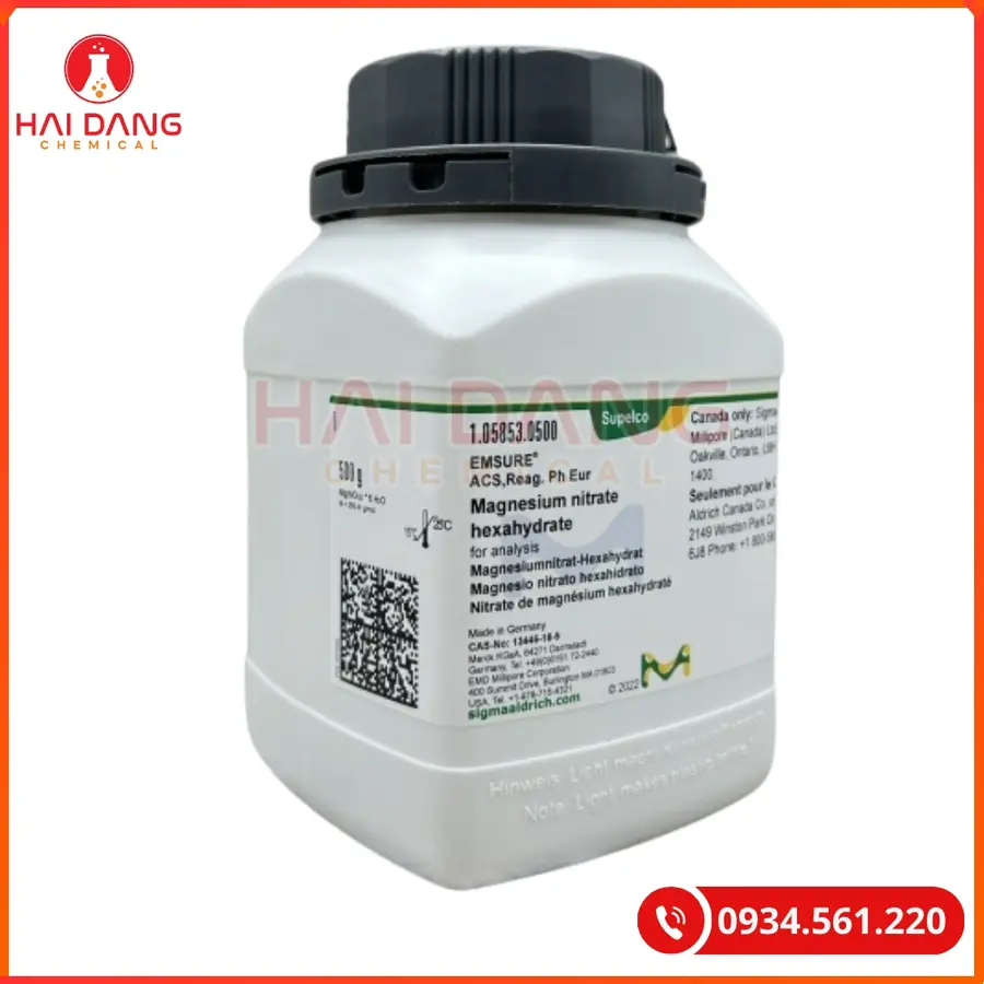 Magnesium Nitrate Hexahydrate Merck 500g Hóa Chất Thí Nghiệm | Giá Tốt Quảng Ninh
