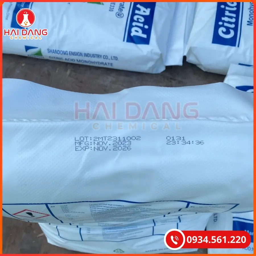 Acid Citric Trung Quốc 25kg Hóa Chất Công Nghiệp | Giá Tốt Quảng Ninh