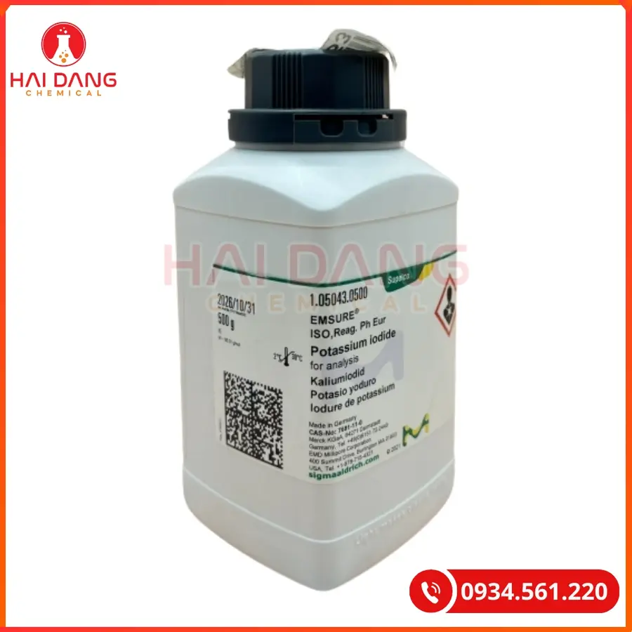 Potassium Iodide Merck 500g Hóa Chất Thí Nghiệm | Giá Tốt Quảng Ninh
