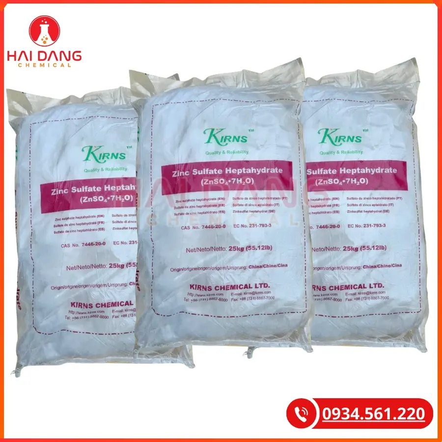 Zinc Sulphate ZnSO4 Trung Quốc Hóa Chất Công Nghiệp | Giá Tốt Quảng Ninh