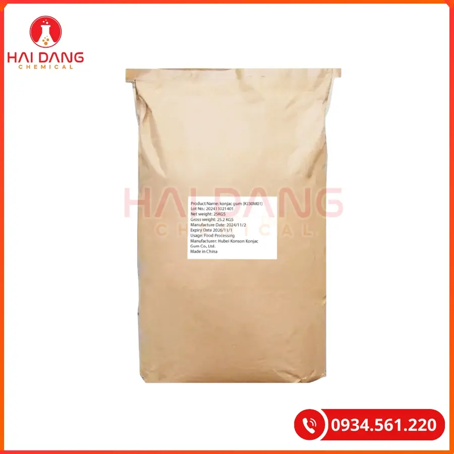 Konjac Gum Trung Quốc Thực Phẩm | Giá Tốt Tại Kho Quảng Ninh