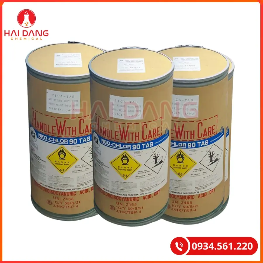 TCCA Bột Viên Nhật Shikoku Thùng 50Kg Khử Trùng Nước | Giá Tốt Quảng Ninh