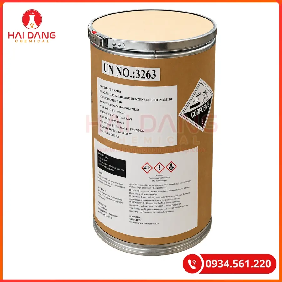 Cloramin B Trung Quốc 25kg Hóa Chất Khử Trùng | Giá Tốt Quảng Ninh