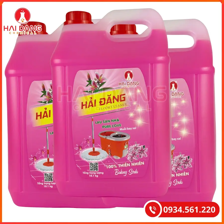 Nước Lau Sàn Hải Đăng Hương Pure Love Việt Nam 10 Lít Can 1 Lít Chai | Giá Tốt Quảng Ninh