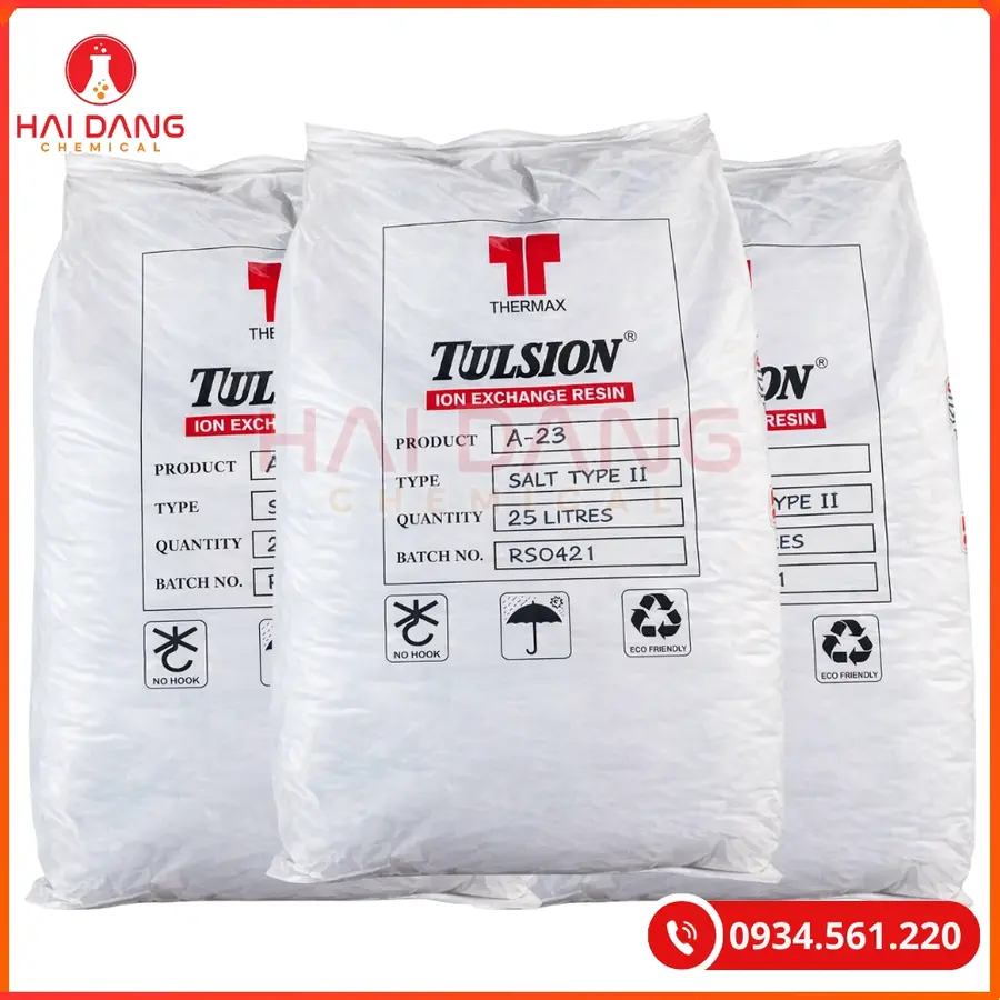 Hạt Trao Đổi Ion Anion Tulsion A23 Thermax Khử Khoáng Nước | Giá Tốt Quảng Ninh