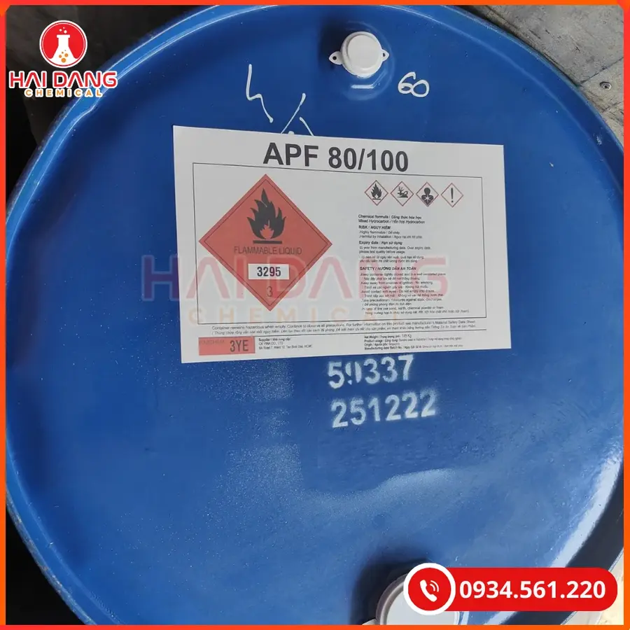 APF 80/100 Singapore 145kg/Phuy Dung Môi Công Nghiệp | Giá Tốt Quảng Ninh