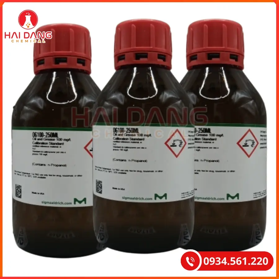 Oil And Grease 100 mg/L Calibration Standard Sigma 250ml Dung Dịch Chuẩn Hiệu Chuẩn | Giá Tốt Quảng Ninh