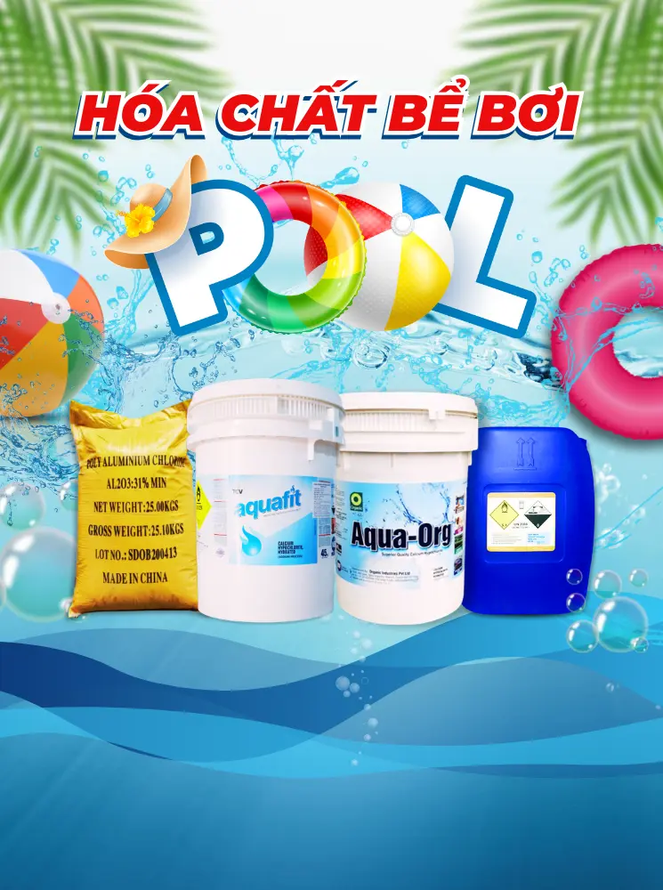 Cung cấp hóa chất bể bơi giá tốt & Tư vấn quy trình xử lý miễn phí